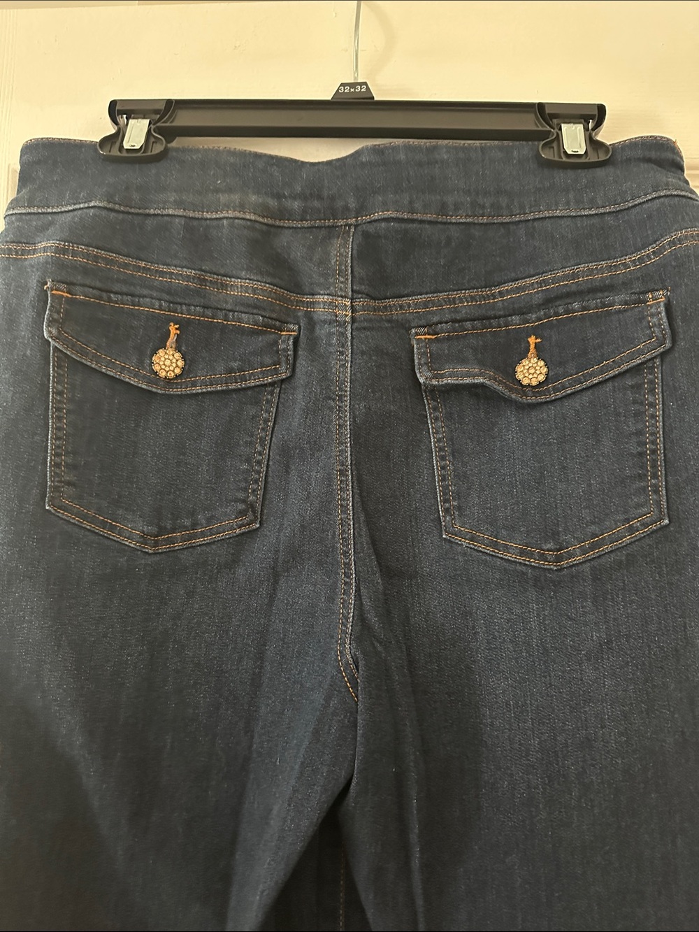 Chico's Pull-on Wide Leg Embellished Jeans - Picture 4 of 6